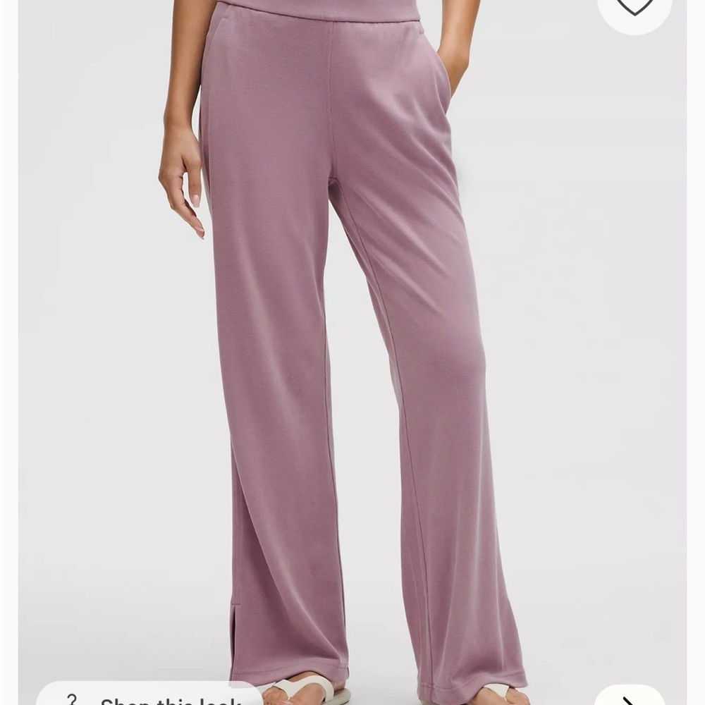 lululemon athletica Wide Leg Pants in Dusty Mauve